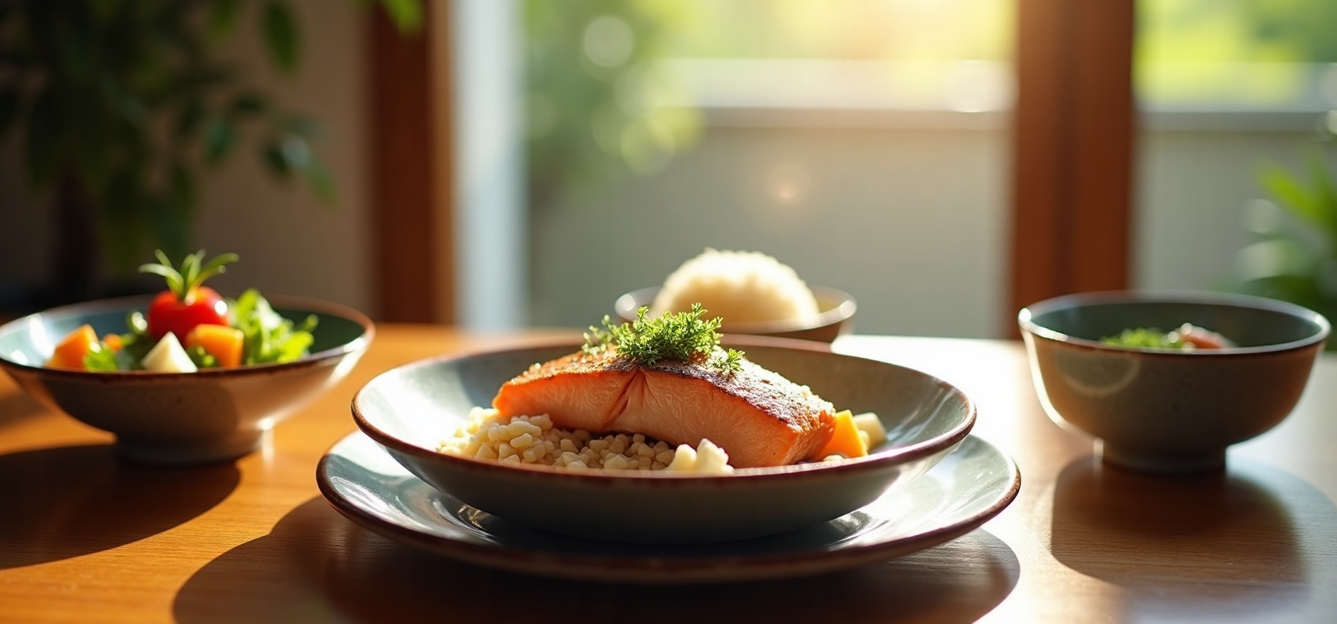 健康的な和食の食卓
