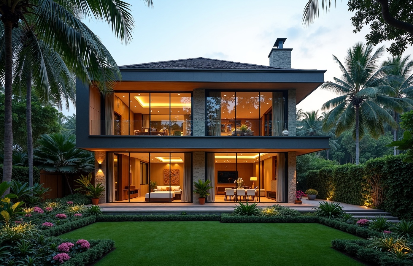 Premium Bangalore Property with Natural Garden, UPVC Windows, False Ceiling and Modern Design