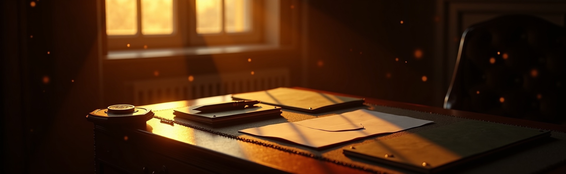 Ambiente luxuoso para escrita
