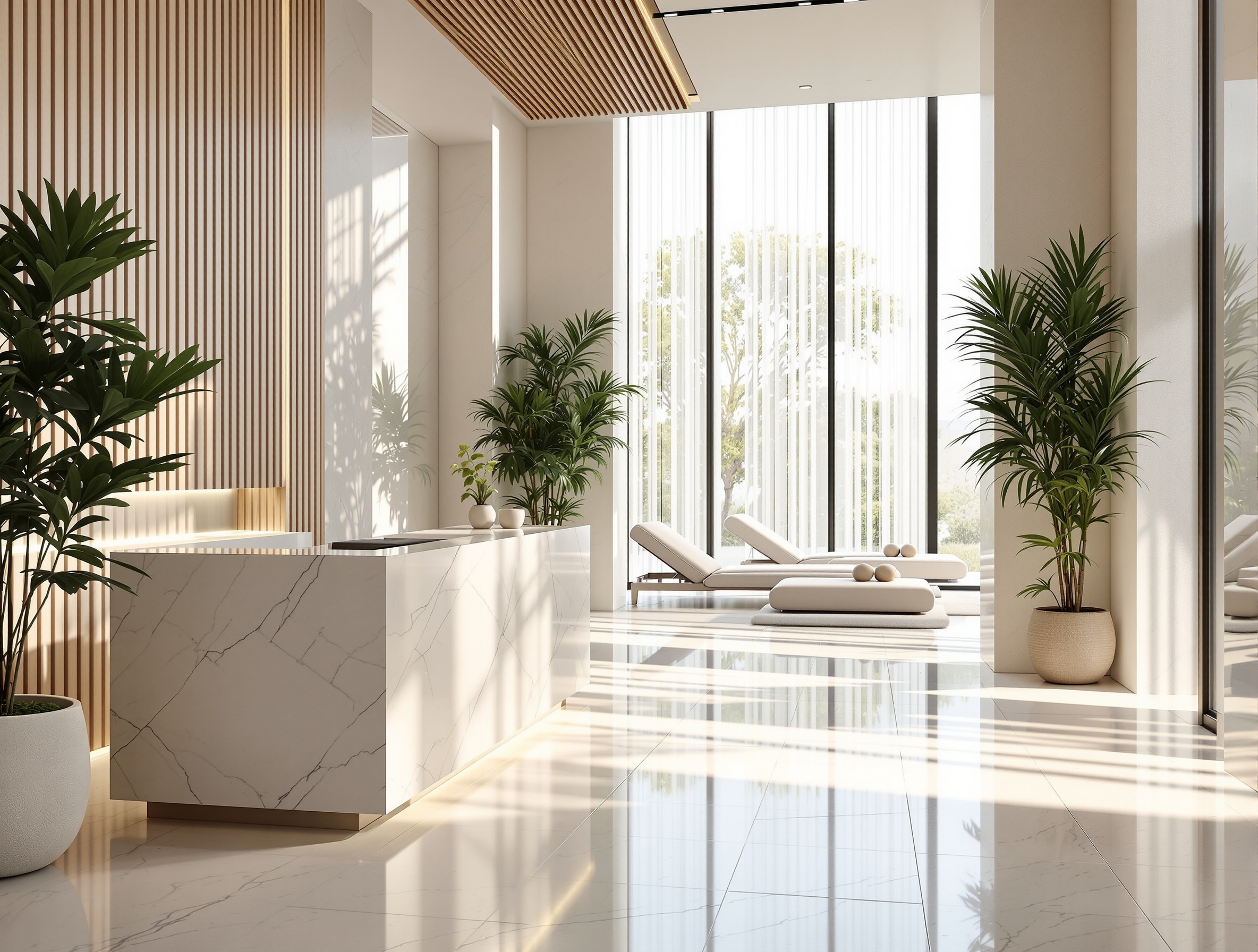 Luxury spa and MedSpa environment