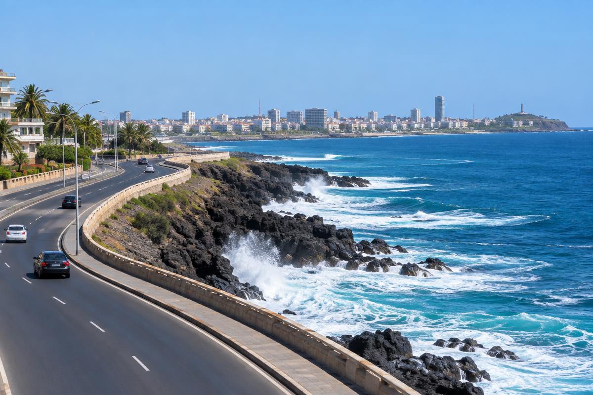 Corniche Est in Dakar Lagoon, Senegal