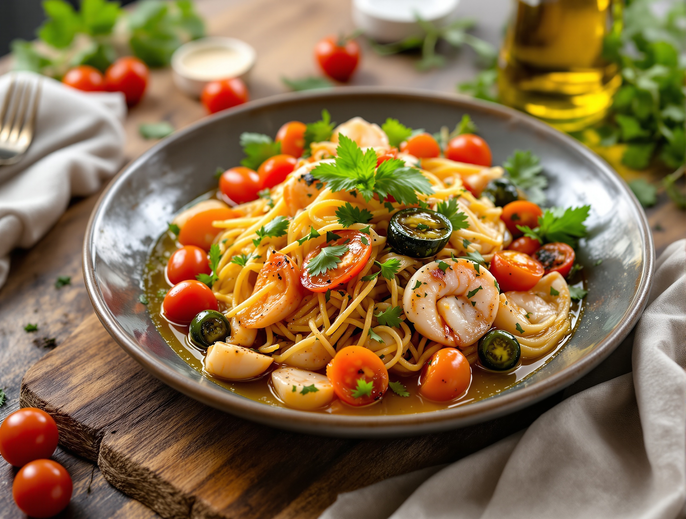 Mediterranean breakfast table