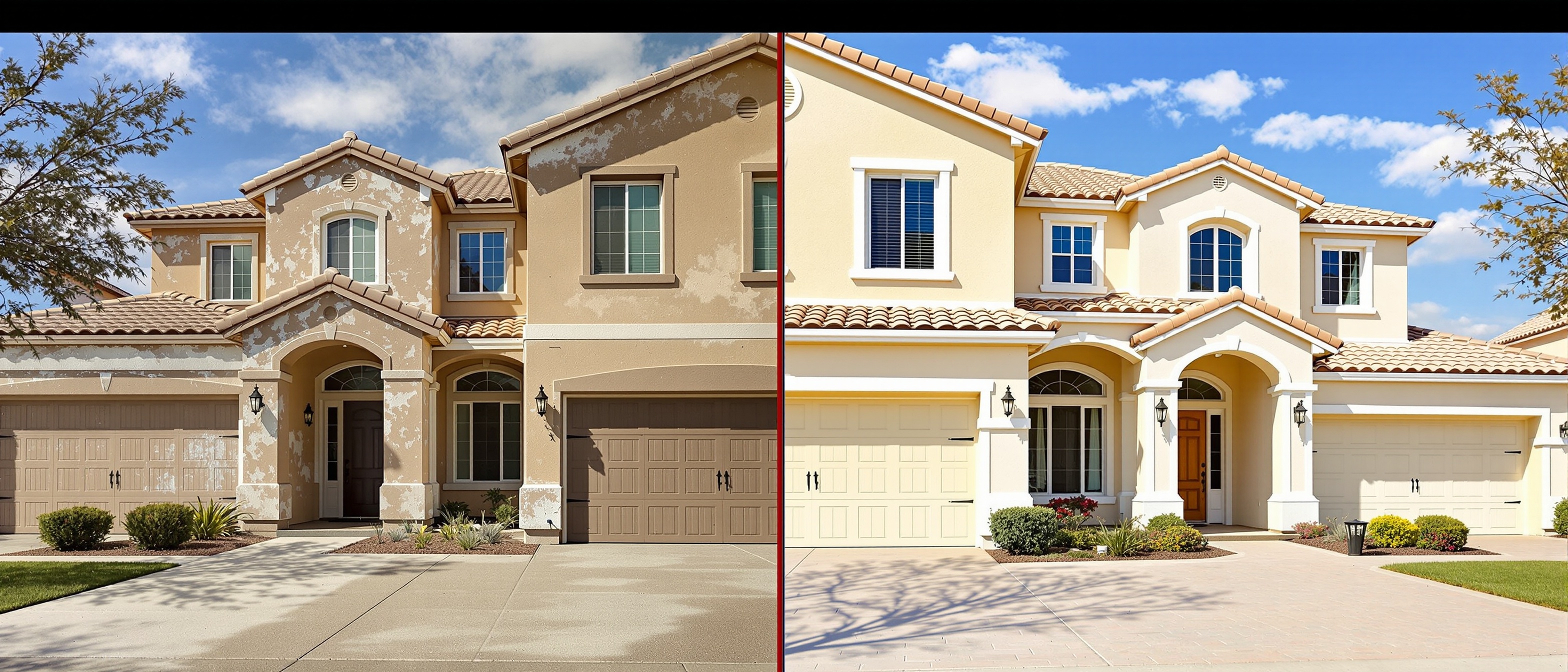 Before and after painting transformation Phoenix AZ — Elegance Painting Company