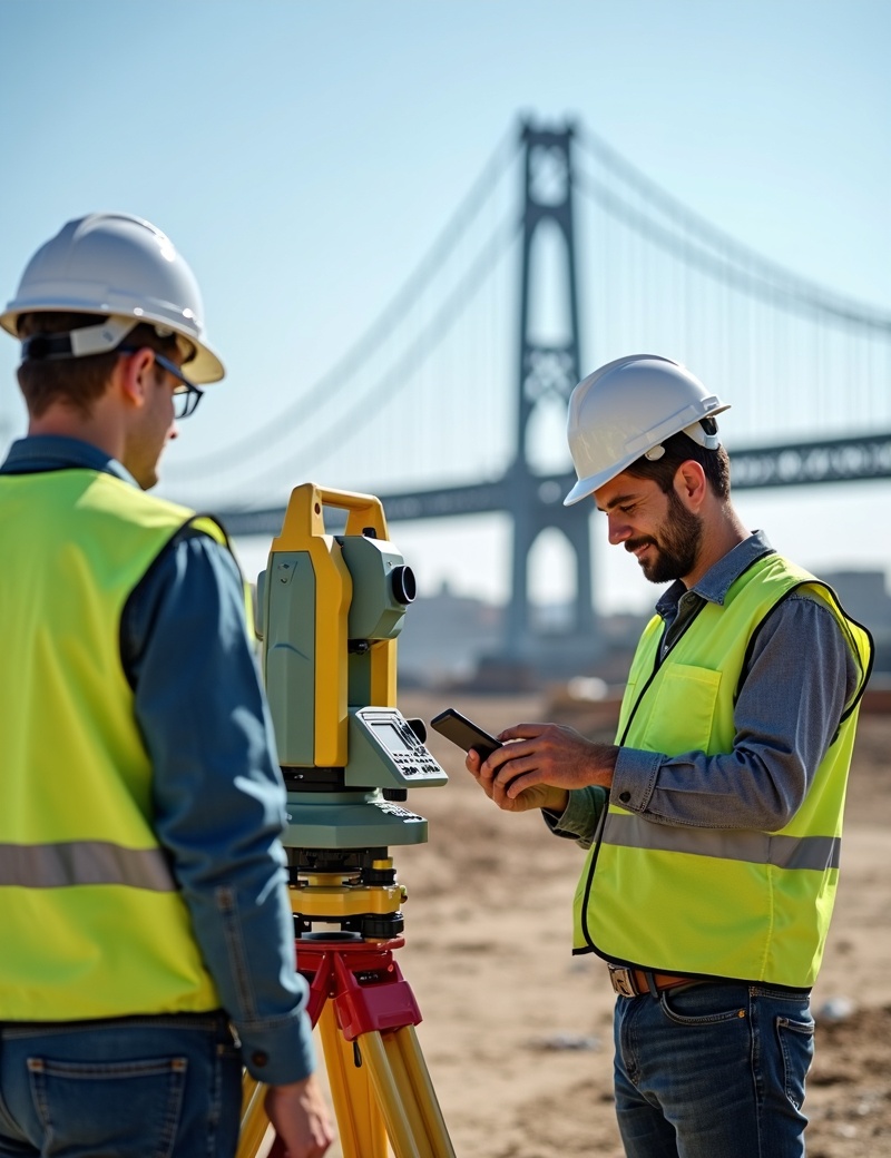 Sahada ölçüm ekibi