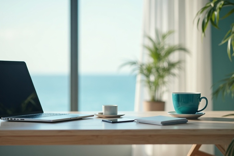Modern office workspace
