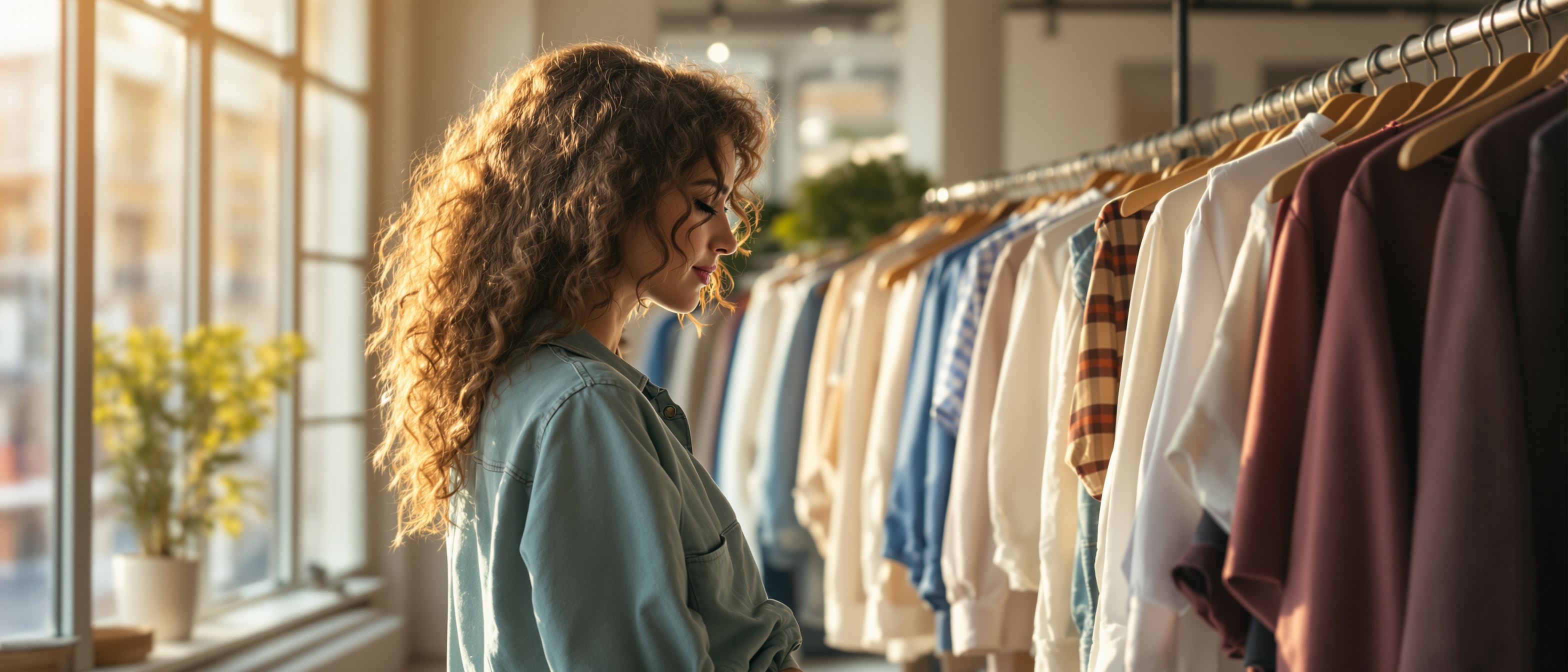 Fashion shopping scene