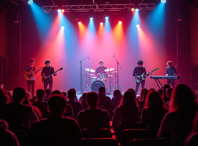 고등학교 축제 밴드 공연