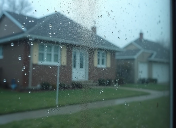 Dirty residential windows before cleaning