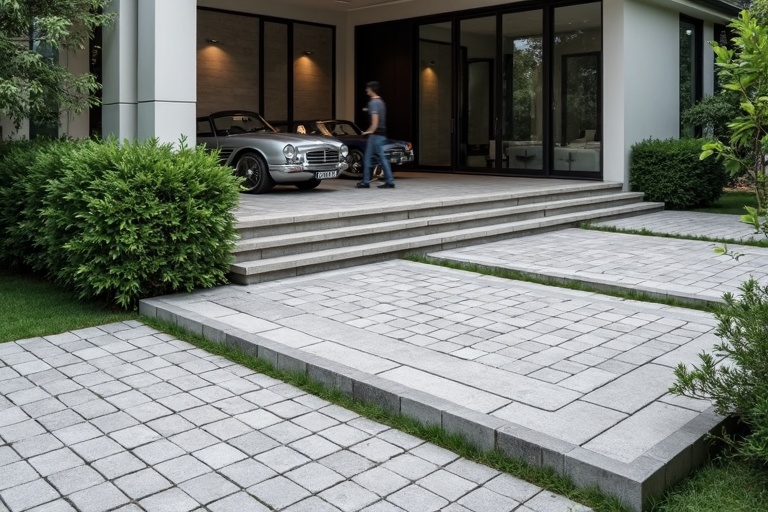 Interlocking Porch & Driveway