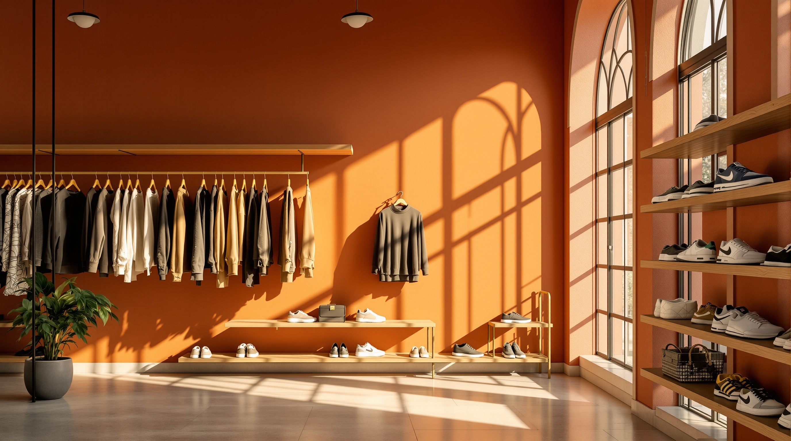 Fashion products flat lay background