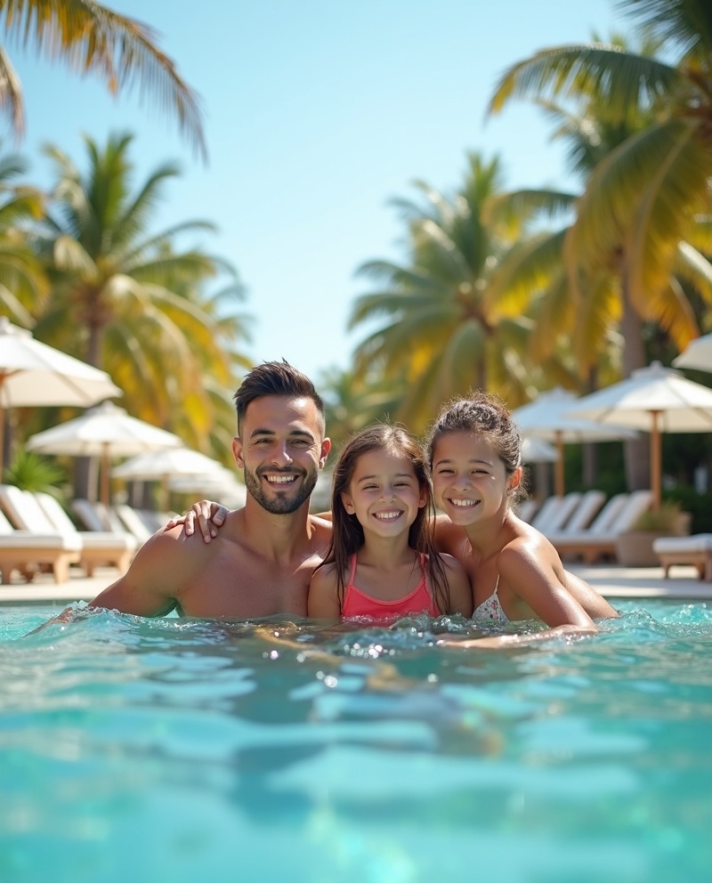 Happy Family at Resort