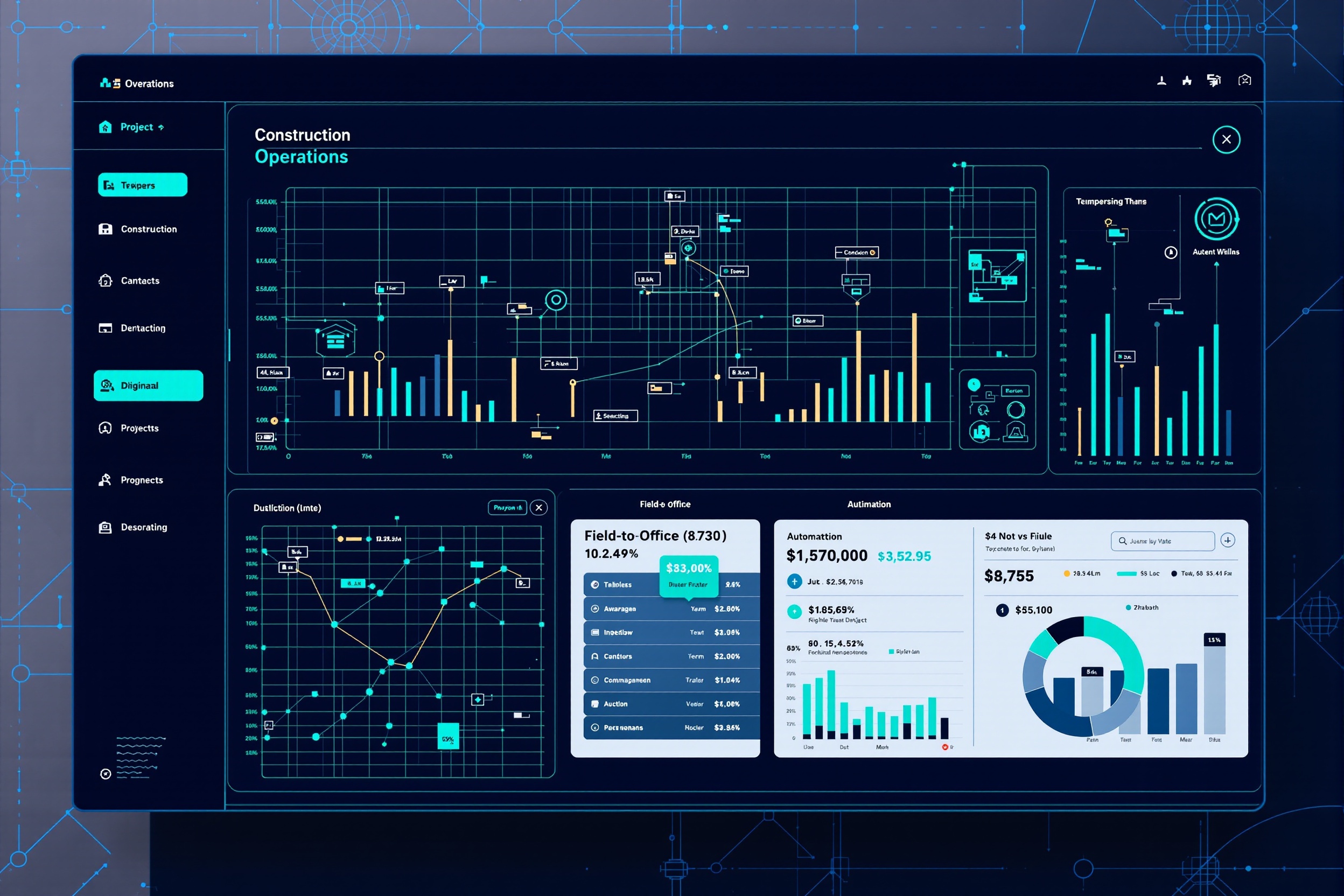 Construction operations dashboard