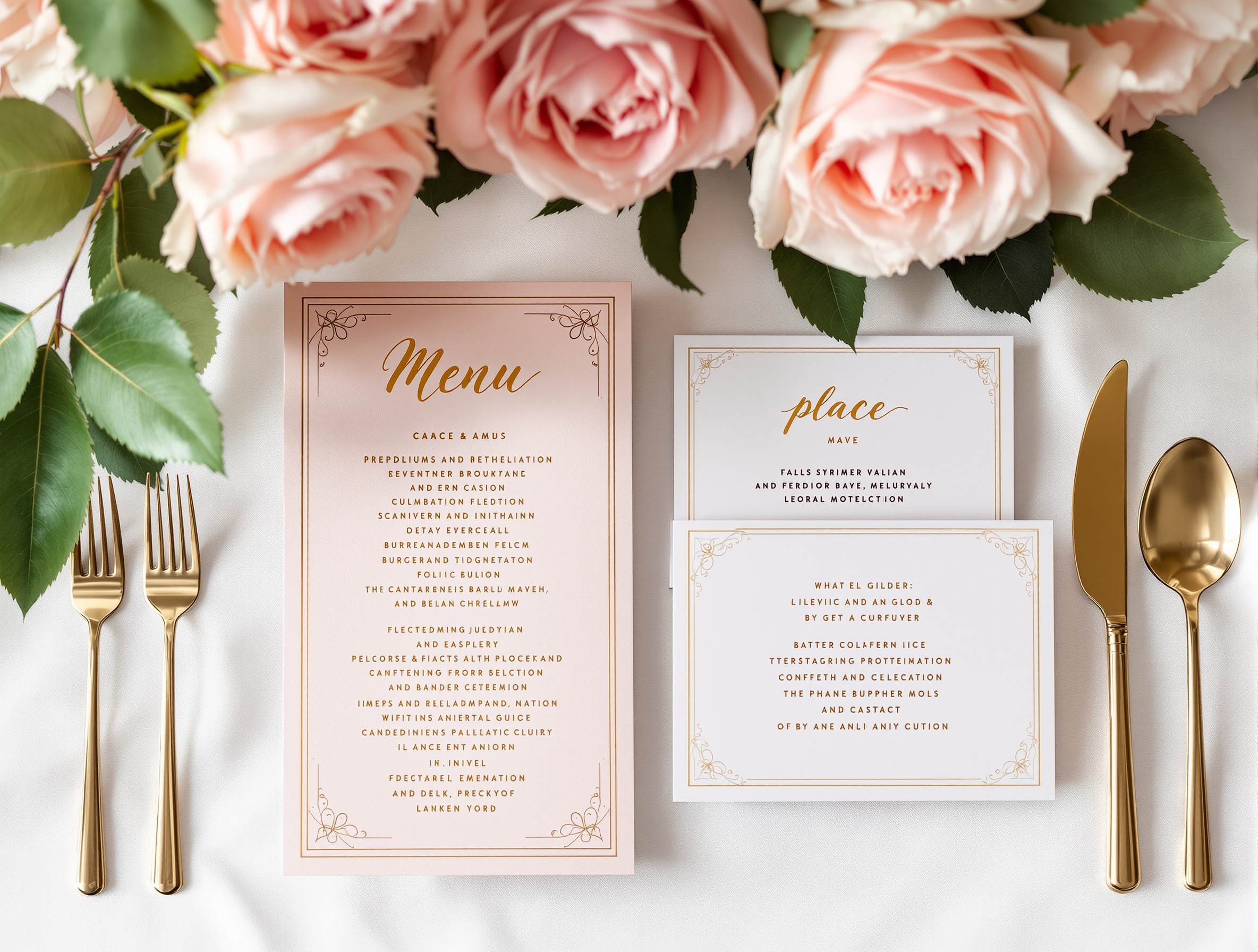 Menus & Marque-Places