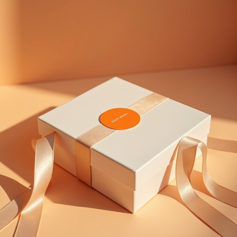 SayPlay sticker on a premium gift box