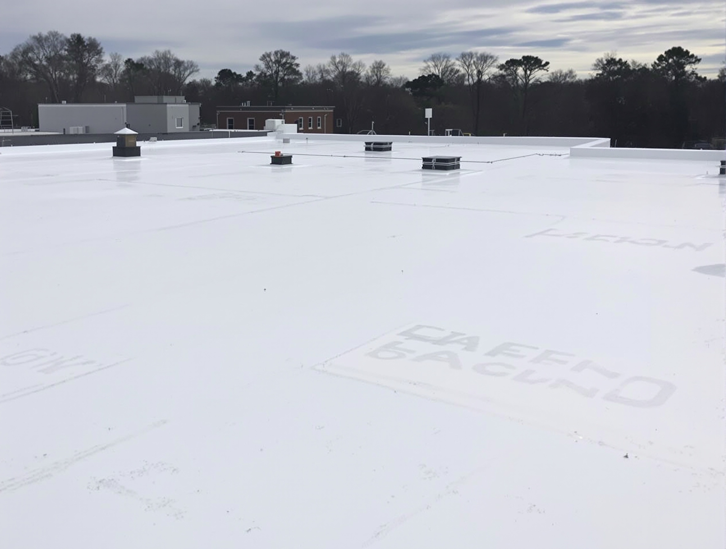 Commercial roofing project