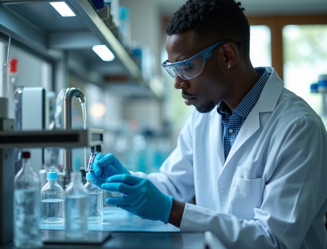 Water purification research laboratory