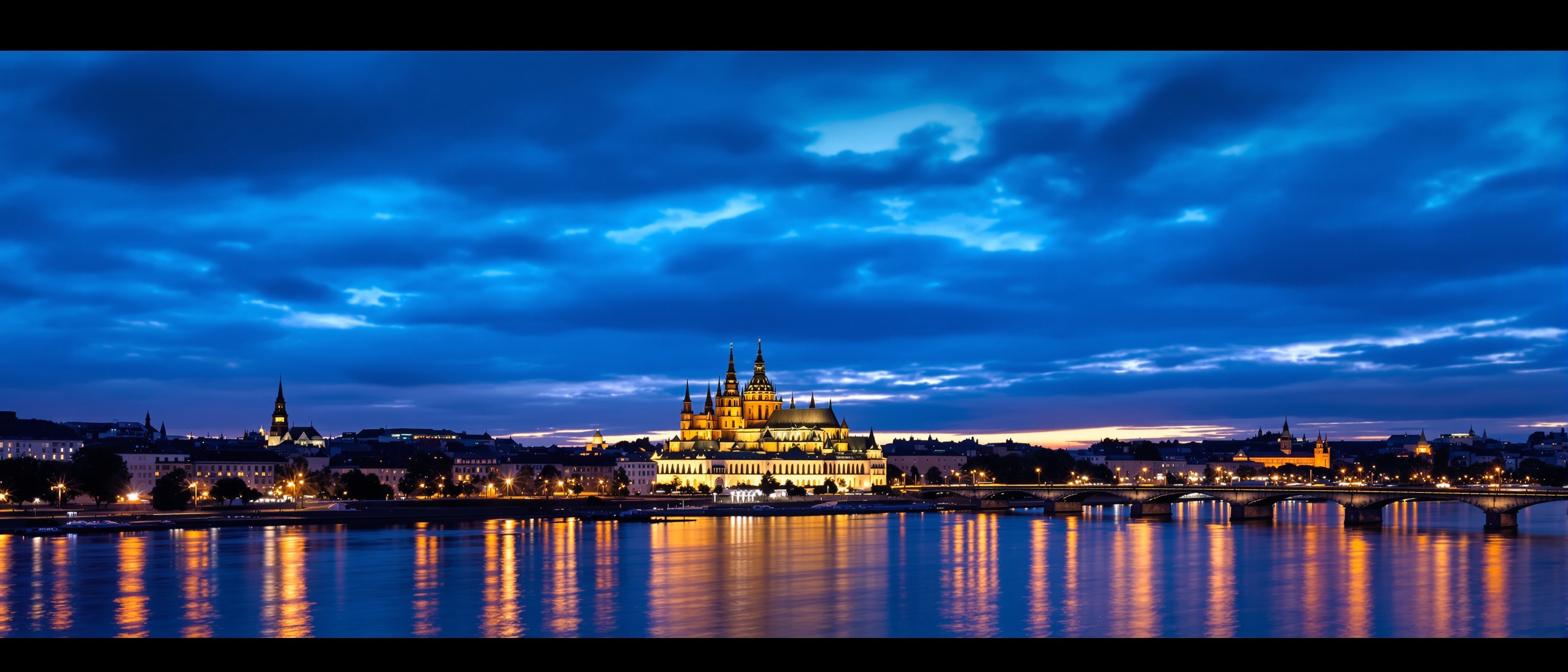 Dresden bei Dämmerung