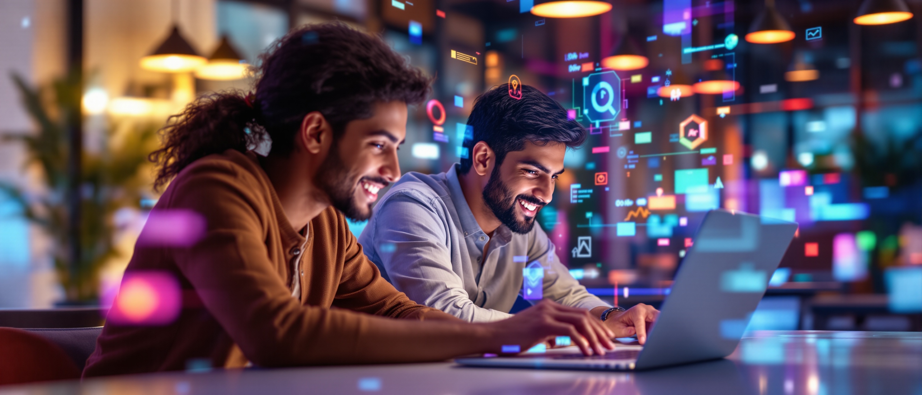 Students collaborating