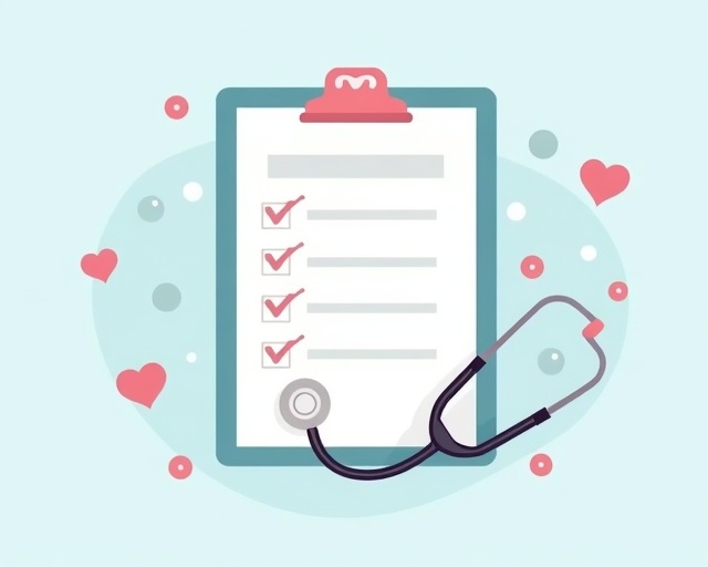 Ilustración de formulario de admisión de pacientes