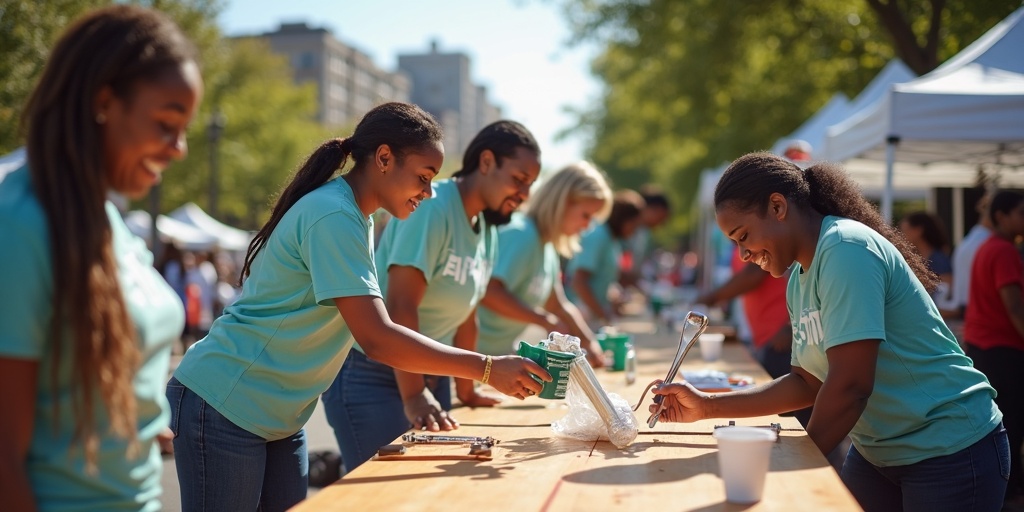 Metro Care Response volunteers at community event