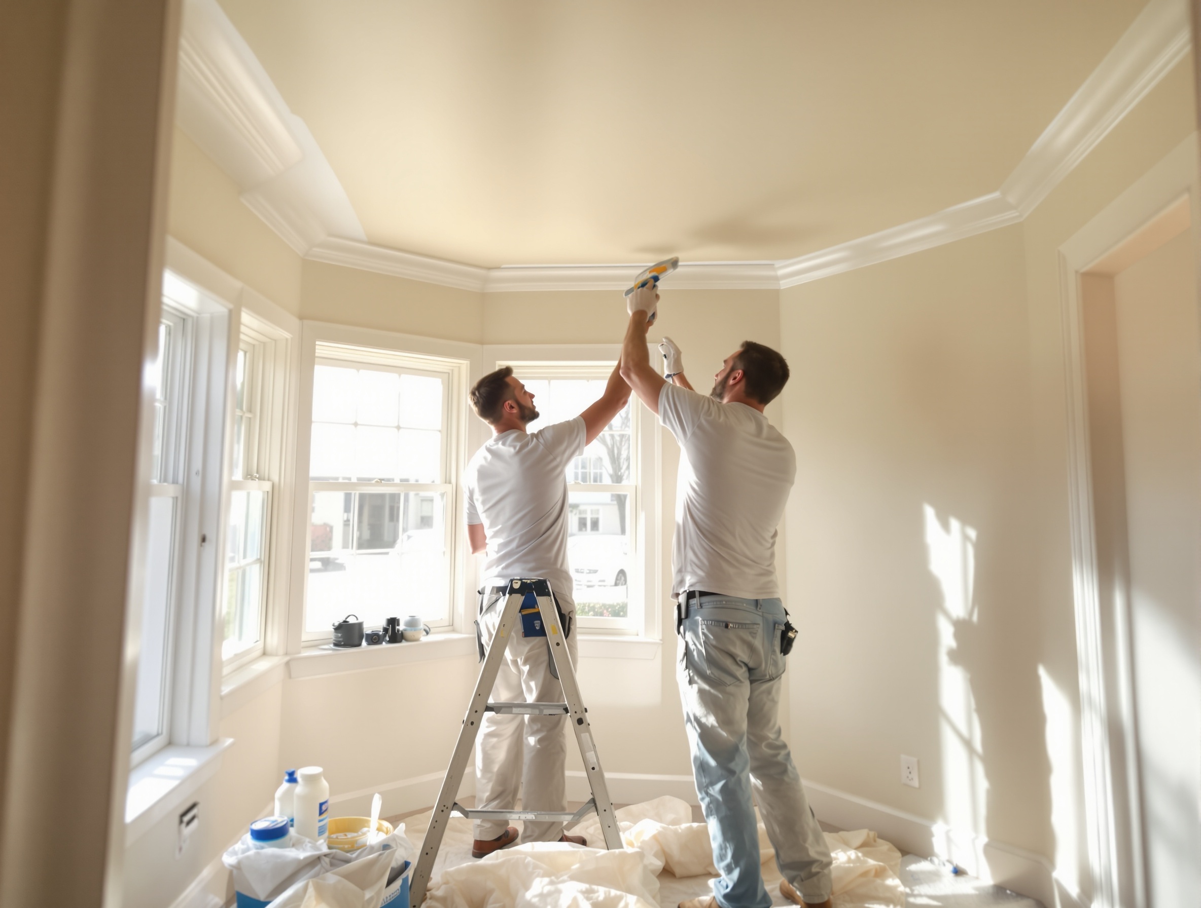 Interior painting detail work in Royersford PA