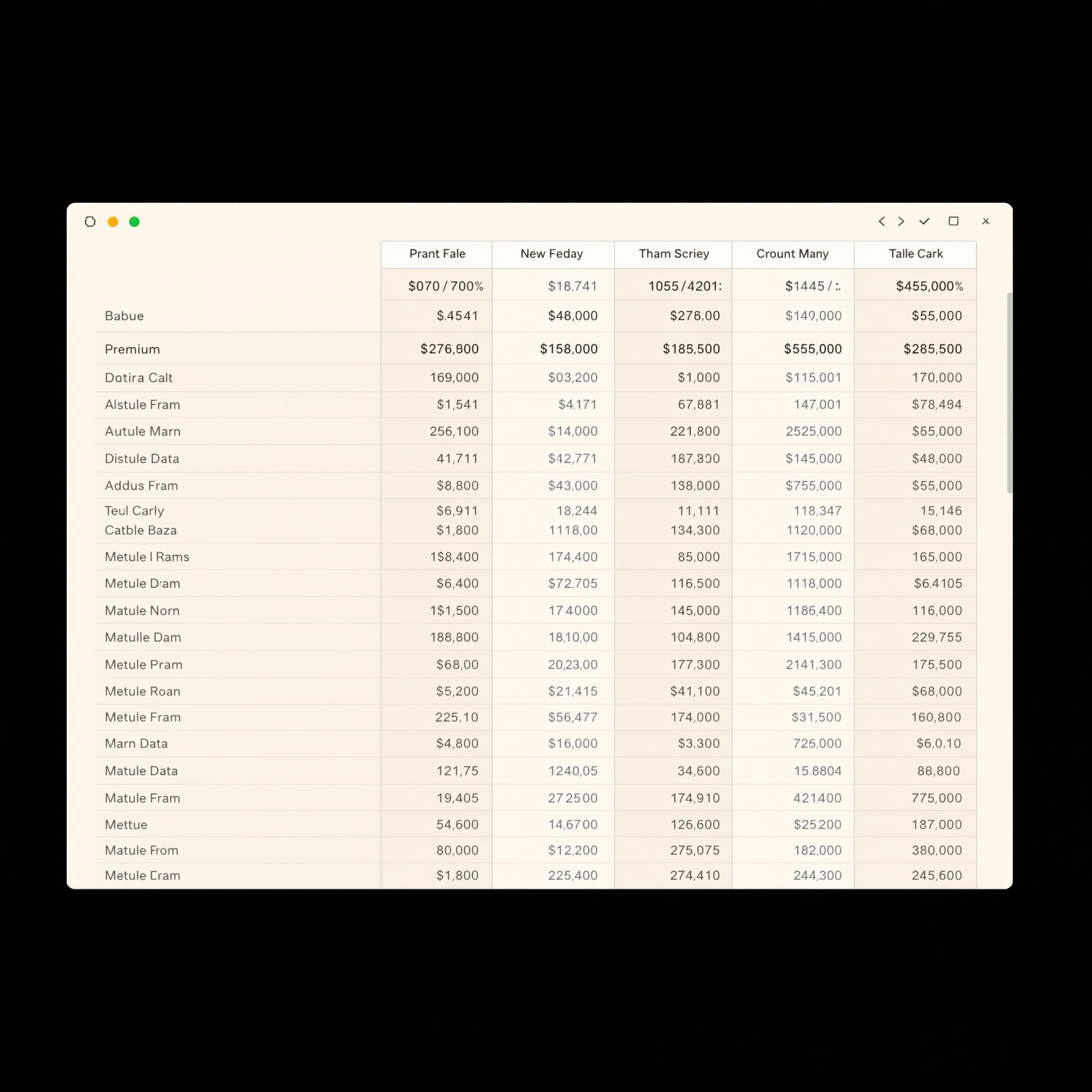 ACBuy Spreadsheet Interface