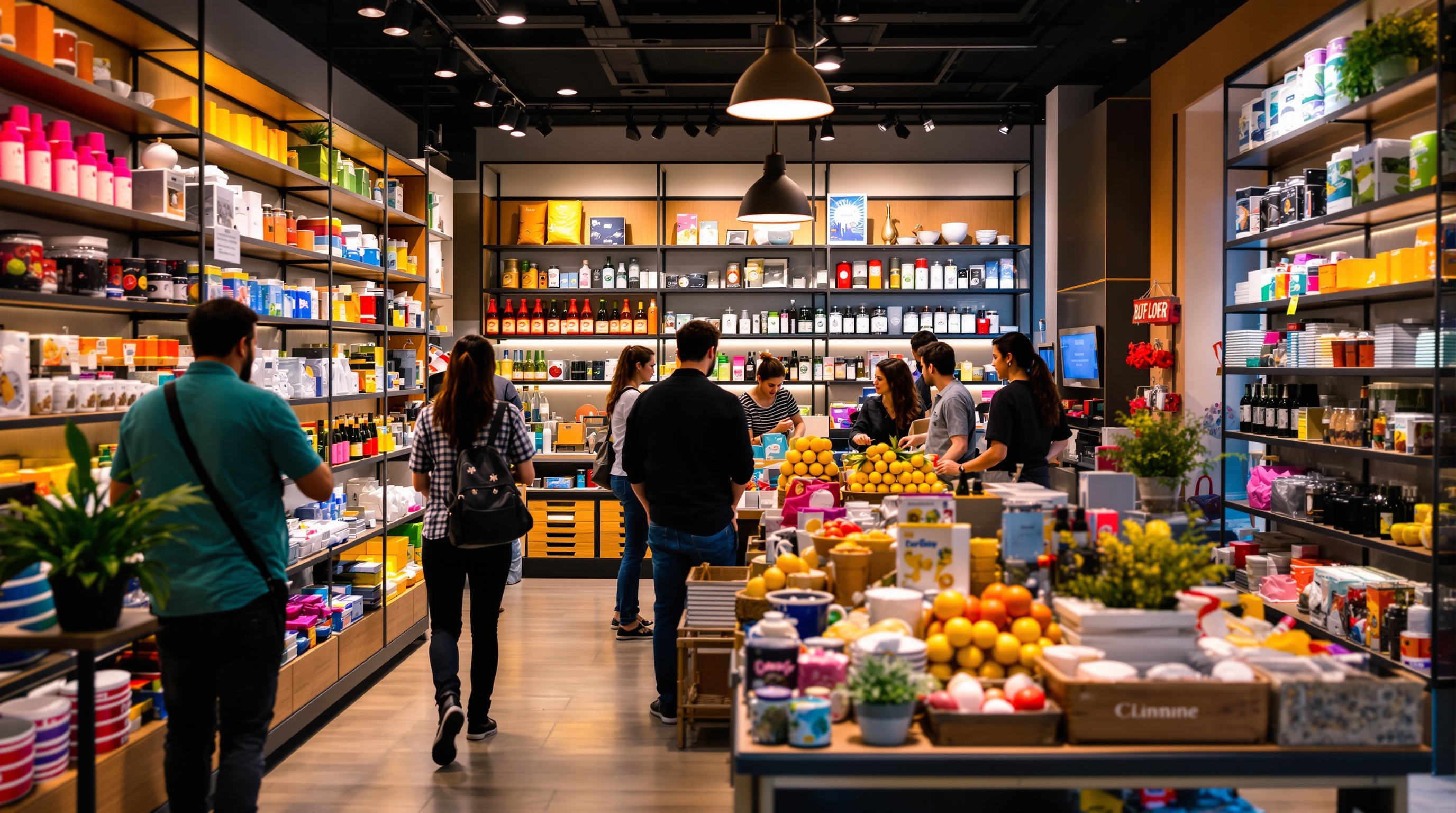 Busy Small Business Storefront