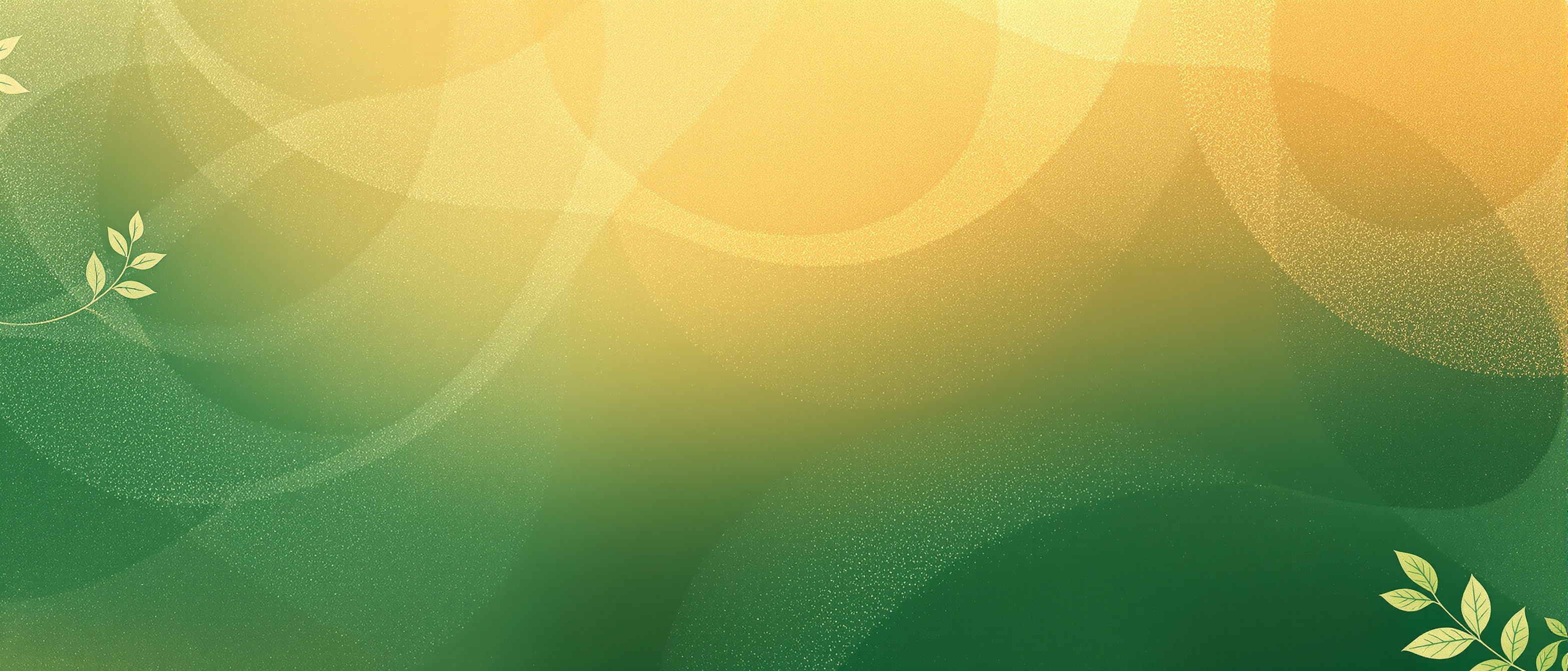 Golden green abstract background
