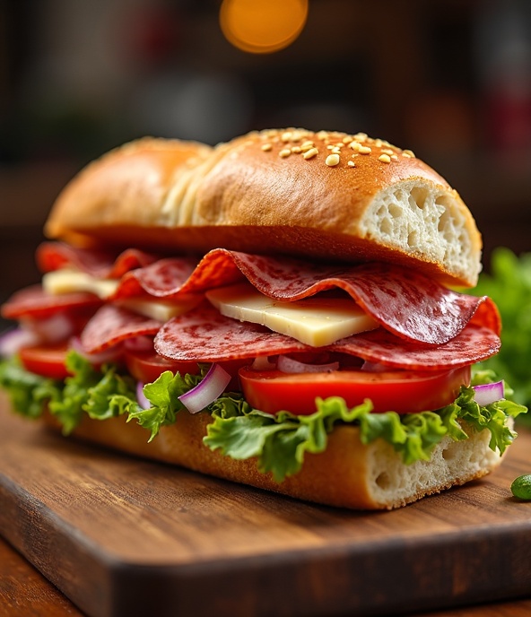 Italian hoagie sandwich at Happy's Eatery Monroeville PA