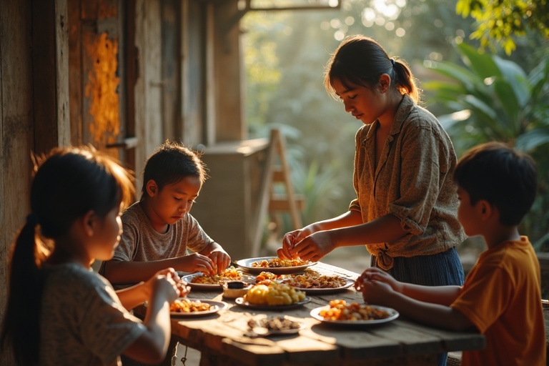 Hidup Bersama Keluarga Lokal