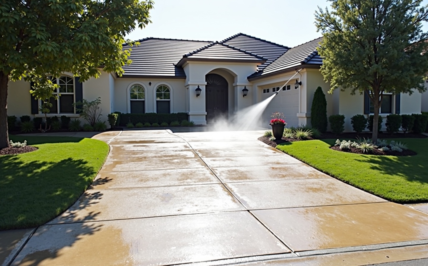 Pressure washing background