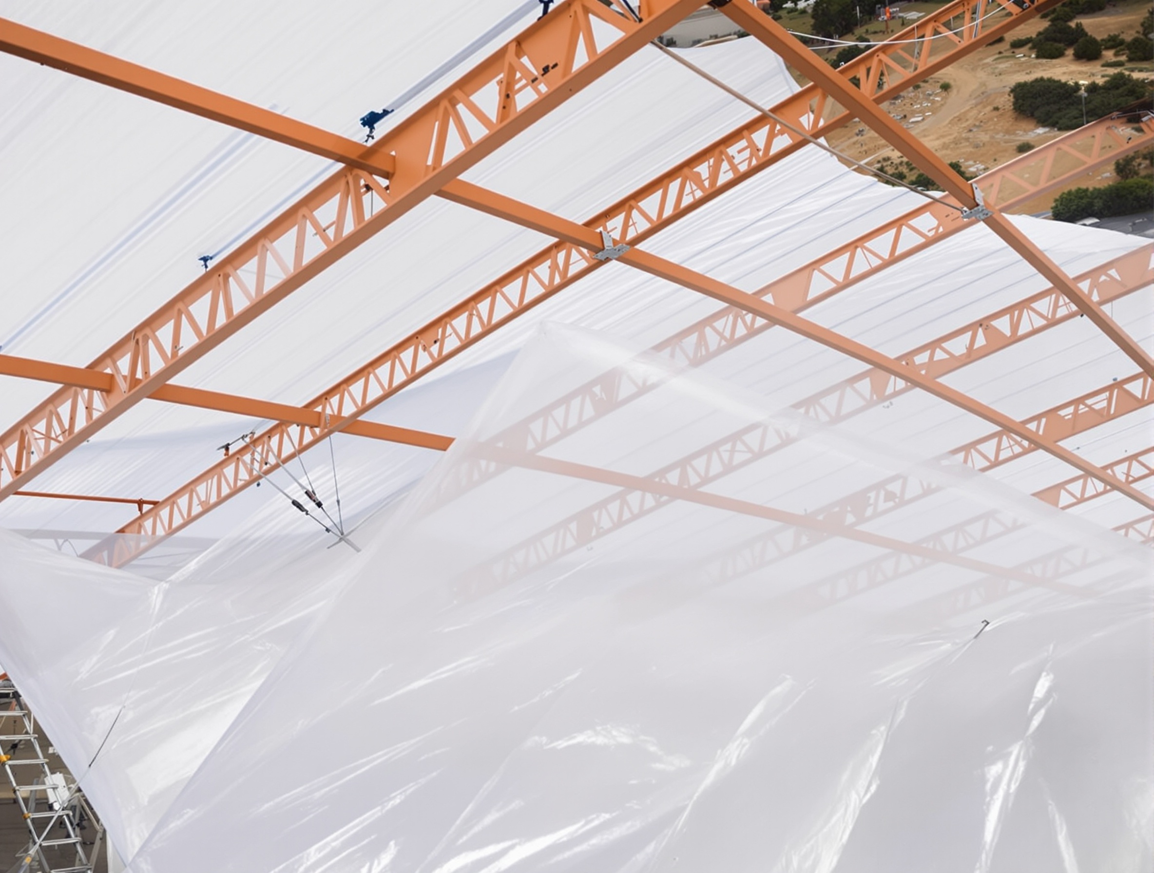Detalle estructura nave industrial