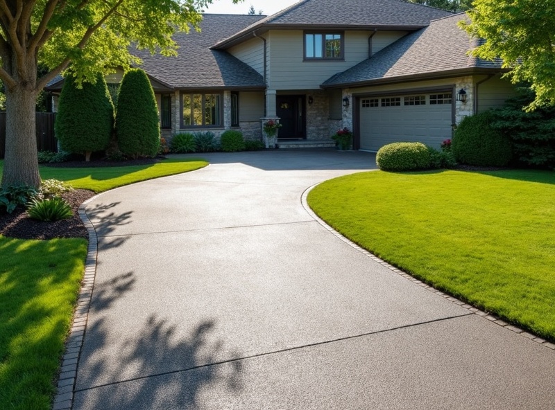 Concrete driveway installation by Greenstone Landscaping in Loganville GA