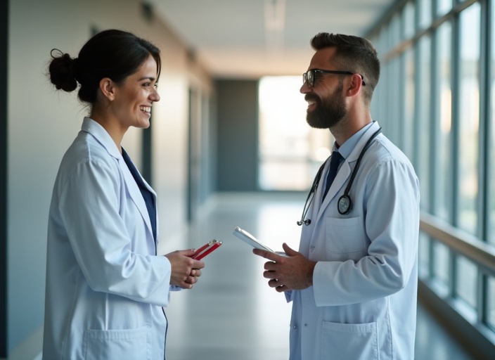 Medical student mentorship session