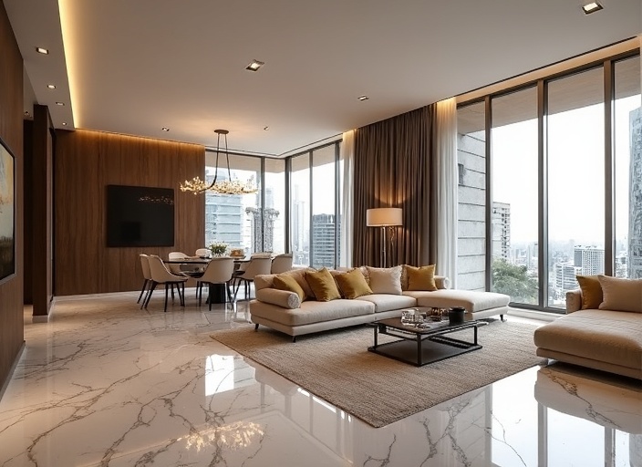 Modern Sandton Penthouse luxury residential renovation Modern Sandton Penthouse - Residential Renovation Johannesburg