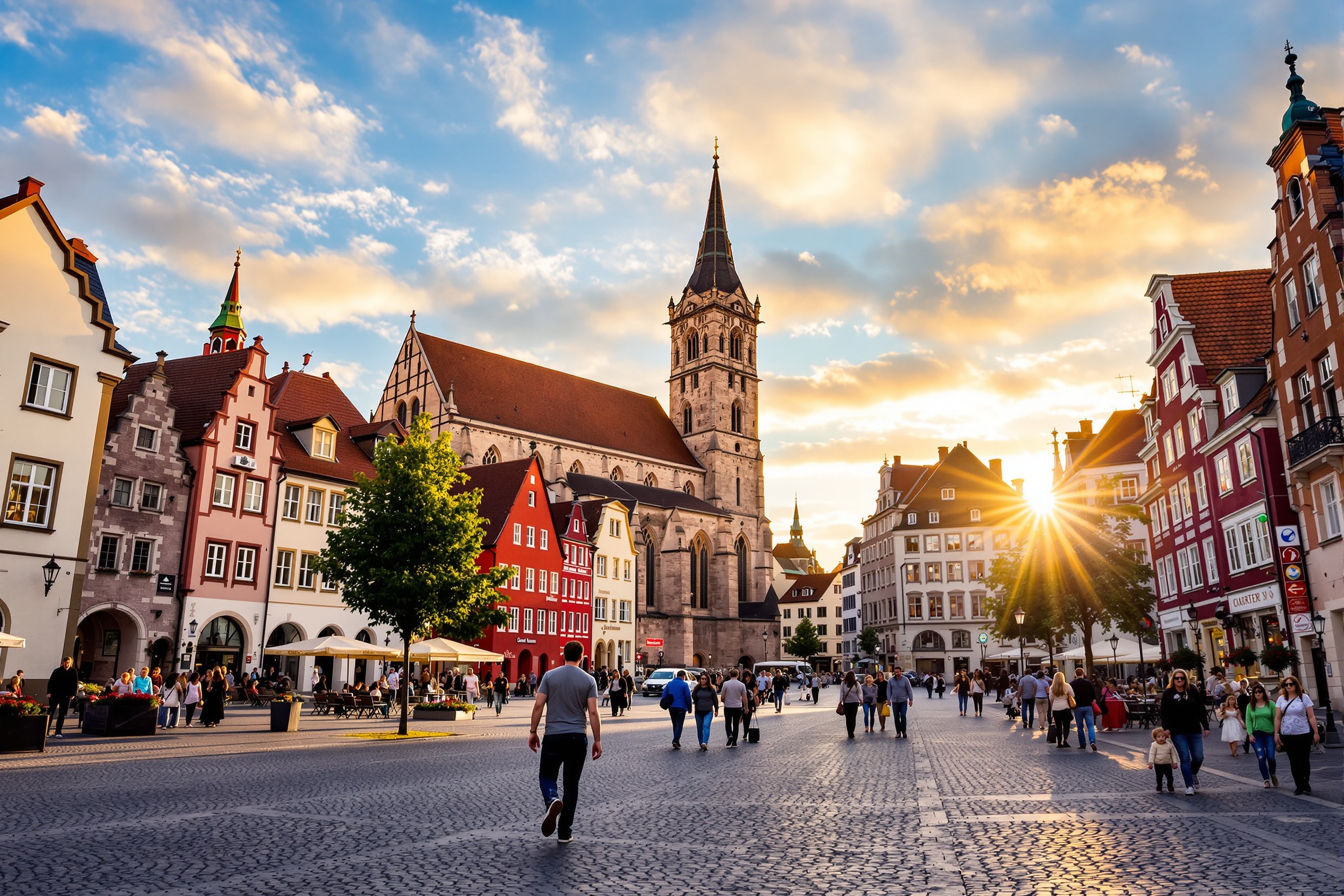 Ulm Street Performance - The King of Balance Street show performance location in Ulm, Germany