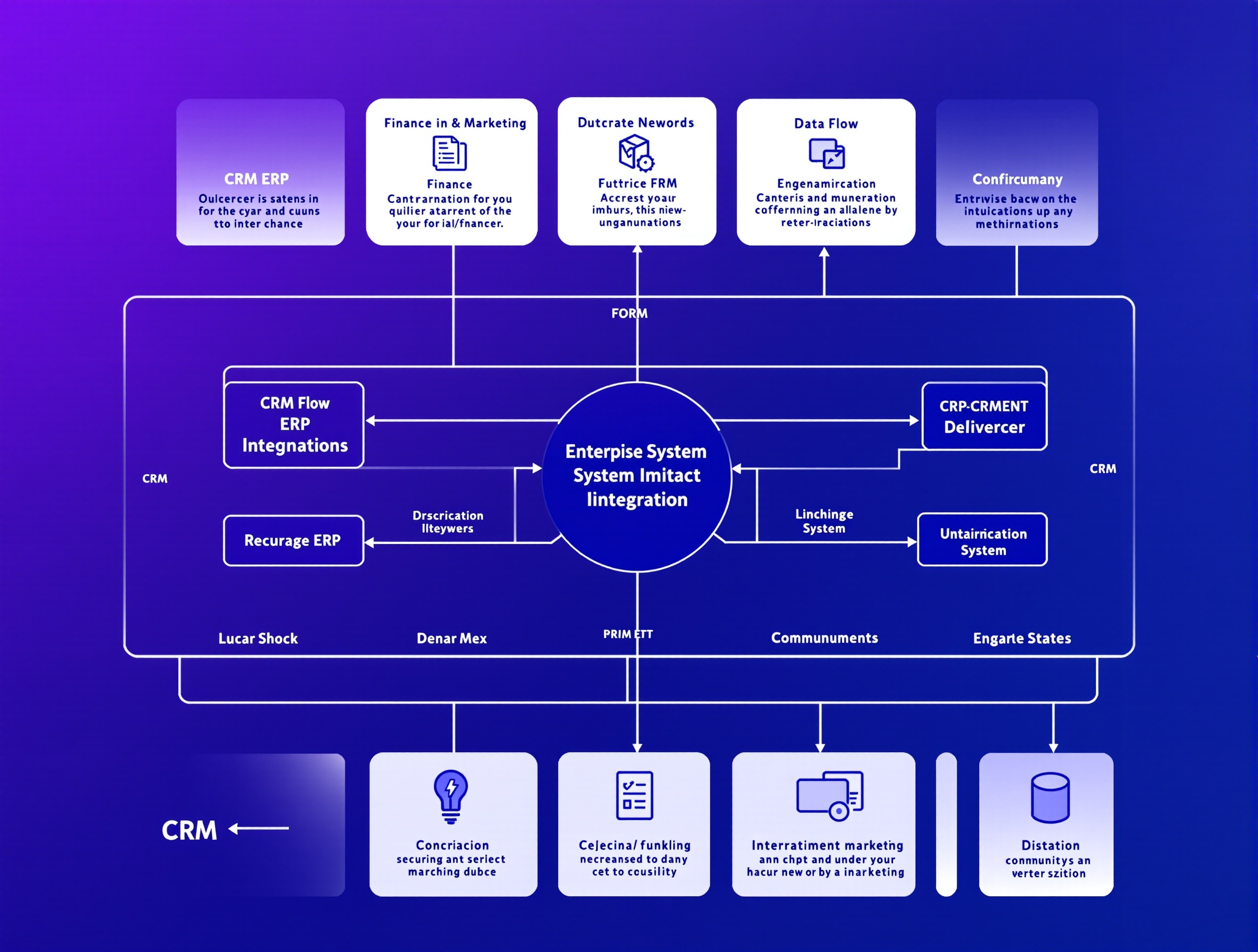 Creatio integration architecture connecting CRM to business systems