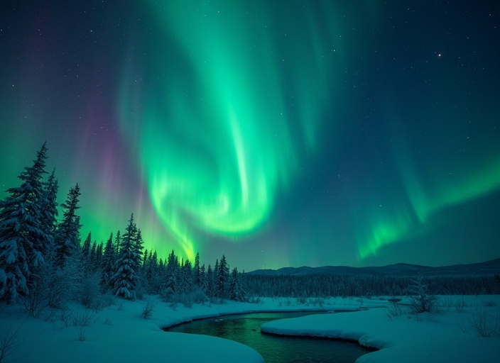 Aurora Borealis phenomenon