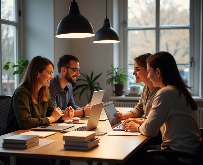 AI Book SEO team working together