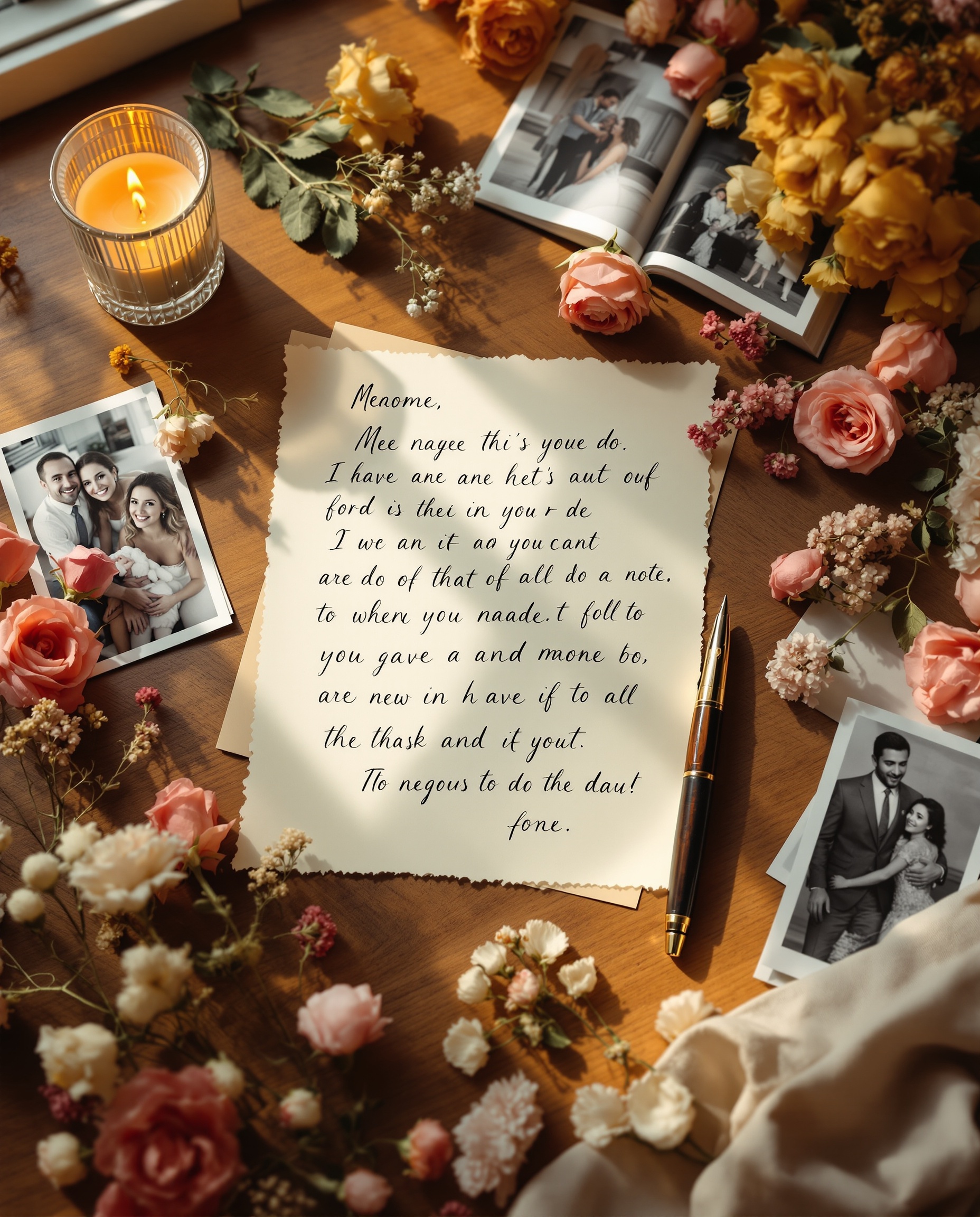 A heartfelt handwritten letter — because the most important things shouldn't be left unsaid