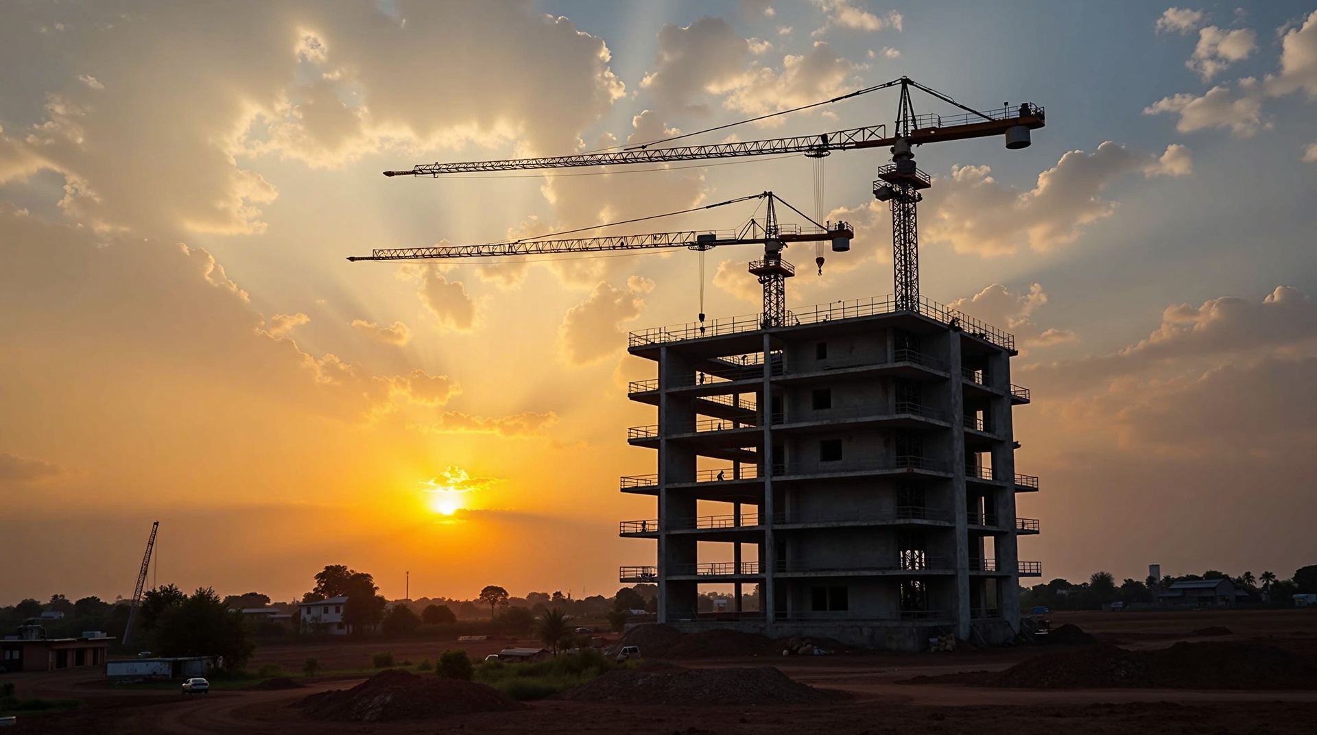 Chantier de construction Groupe Les Bâtisseurs Lubumbashi