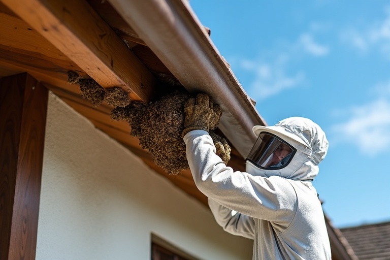 スズメバチの巣駆除
