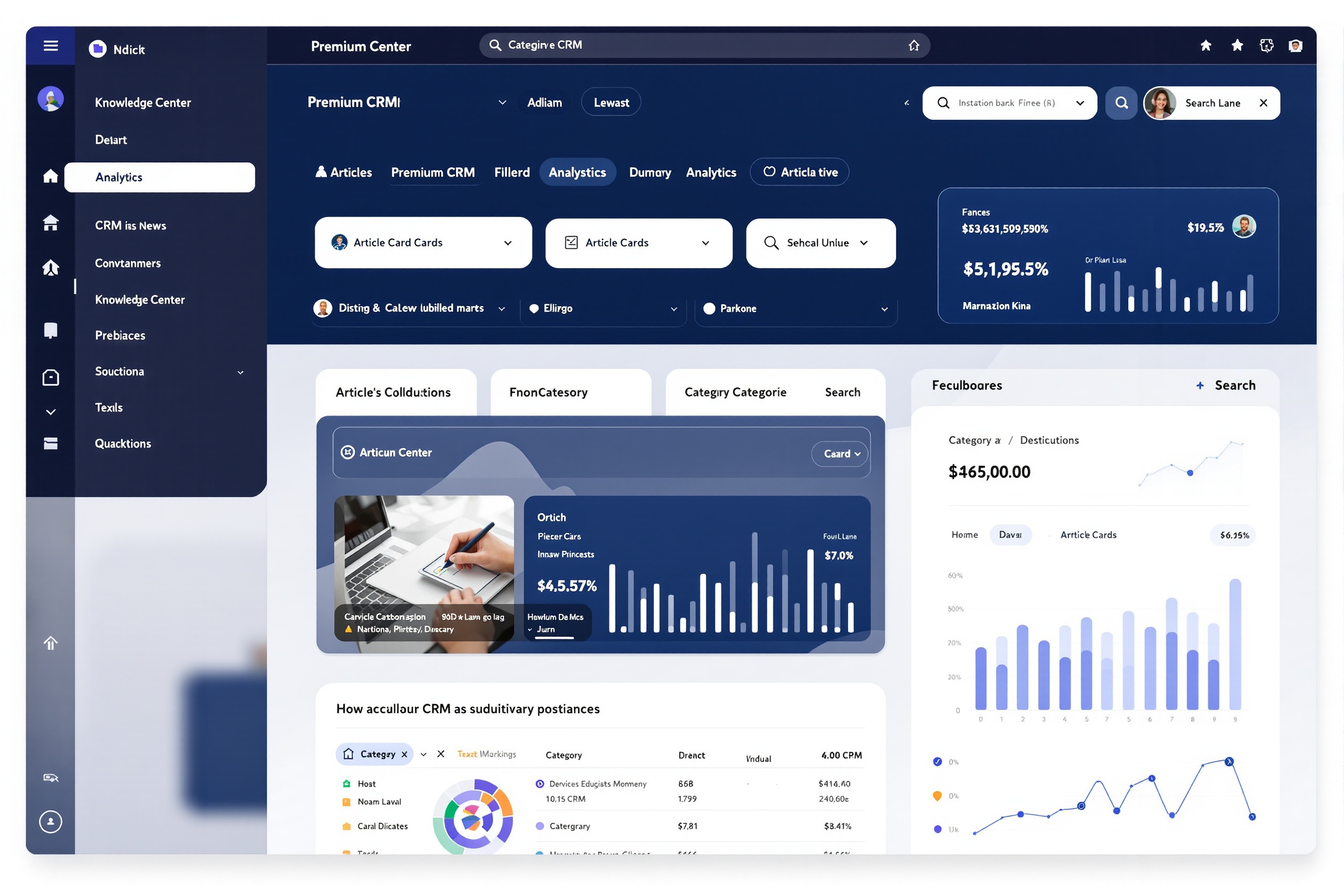 CRM Knowledge Center Dashboard