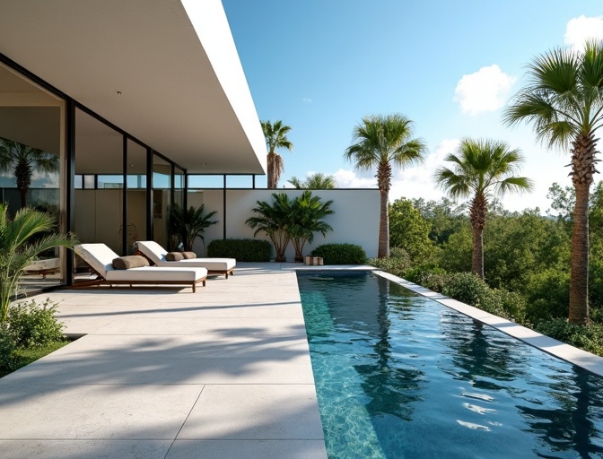 Sleek Modern Pool Deck