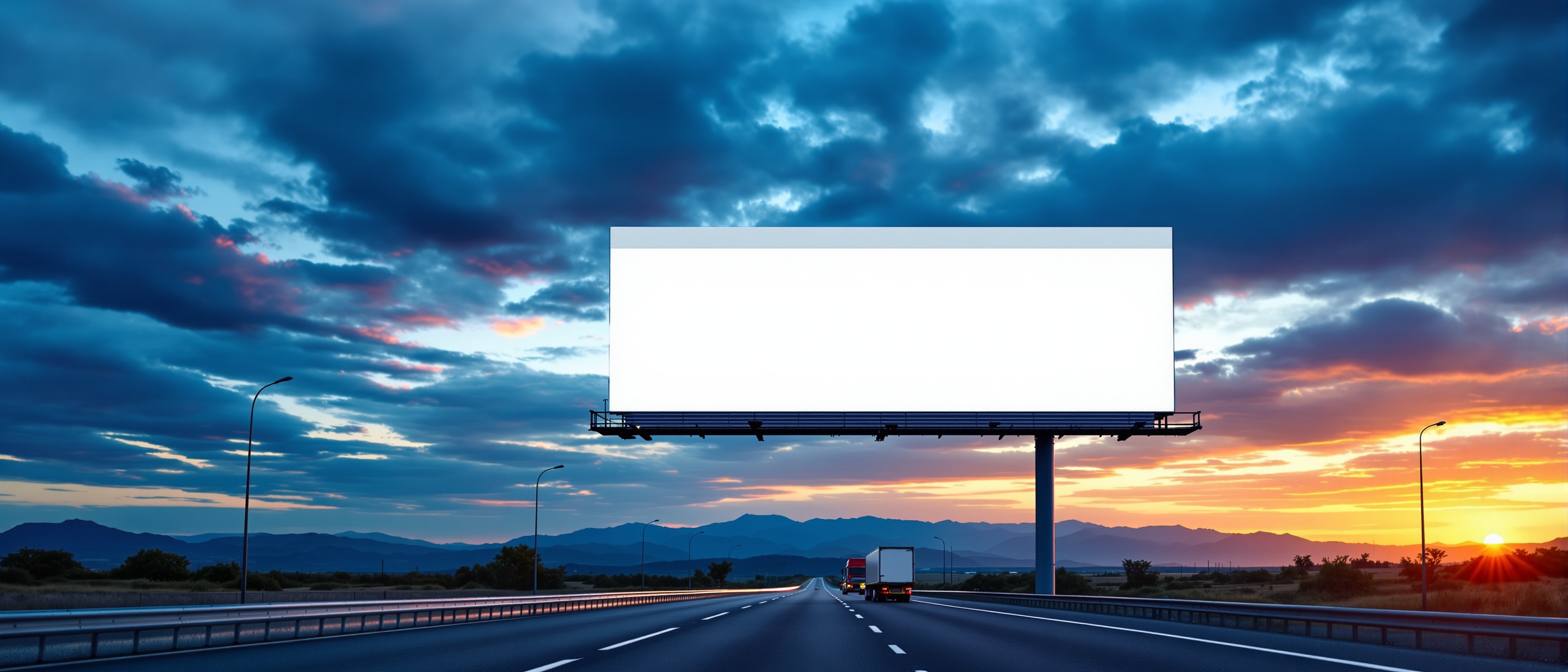 Valla en autopista