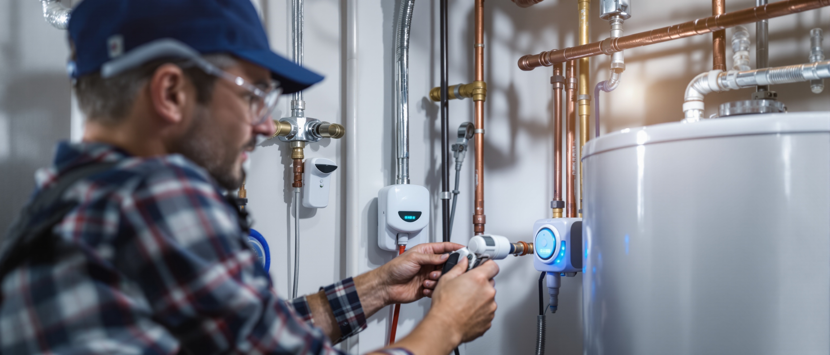 Smart water leak detection system installation