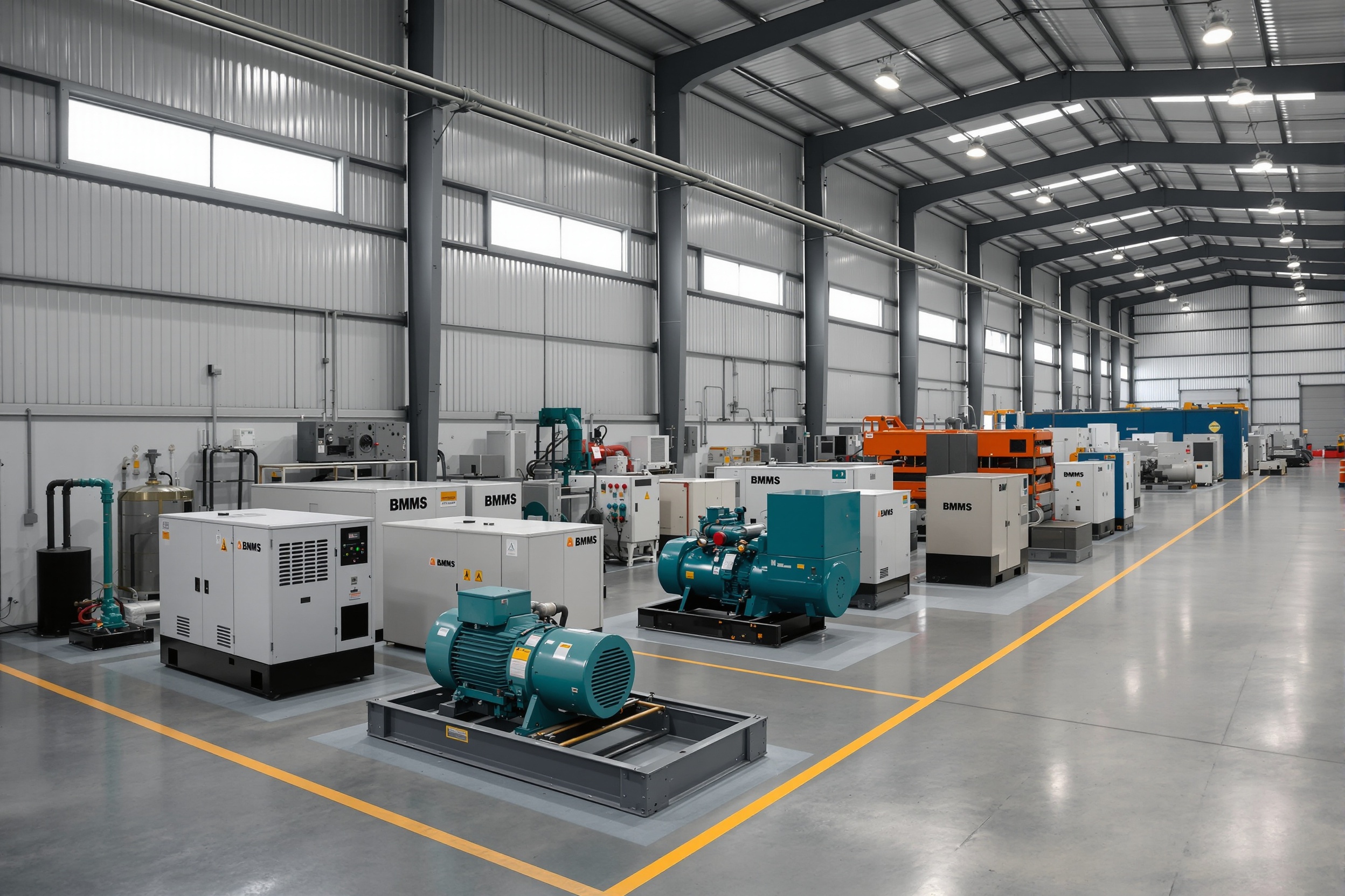 Showroom BMMS avec équipements industriels