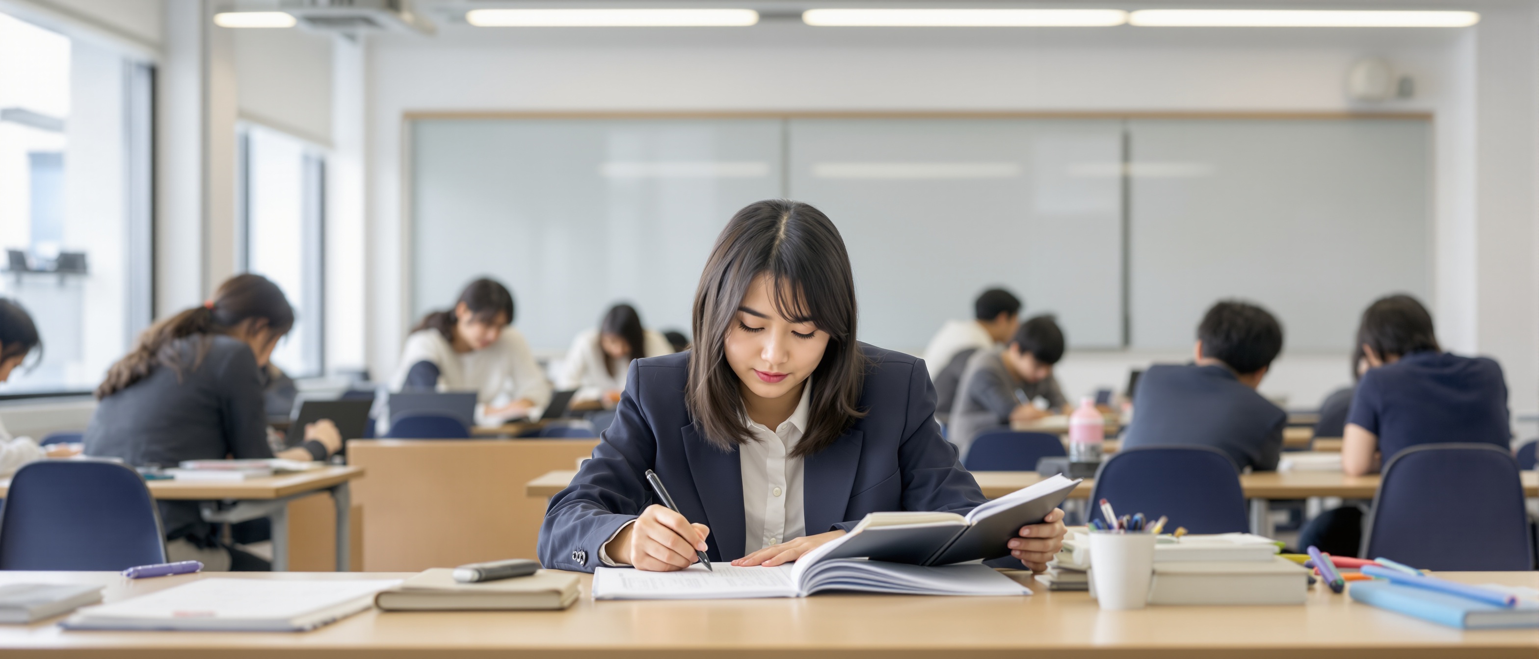 おかやま学習塾の授業風景