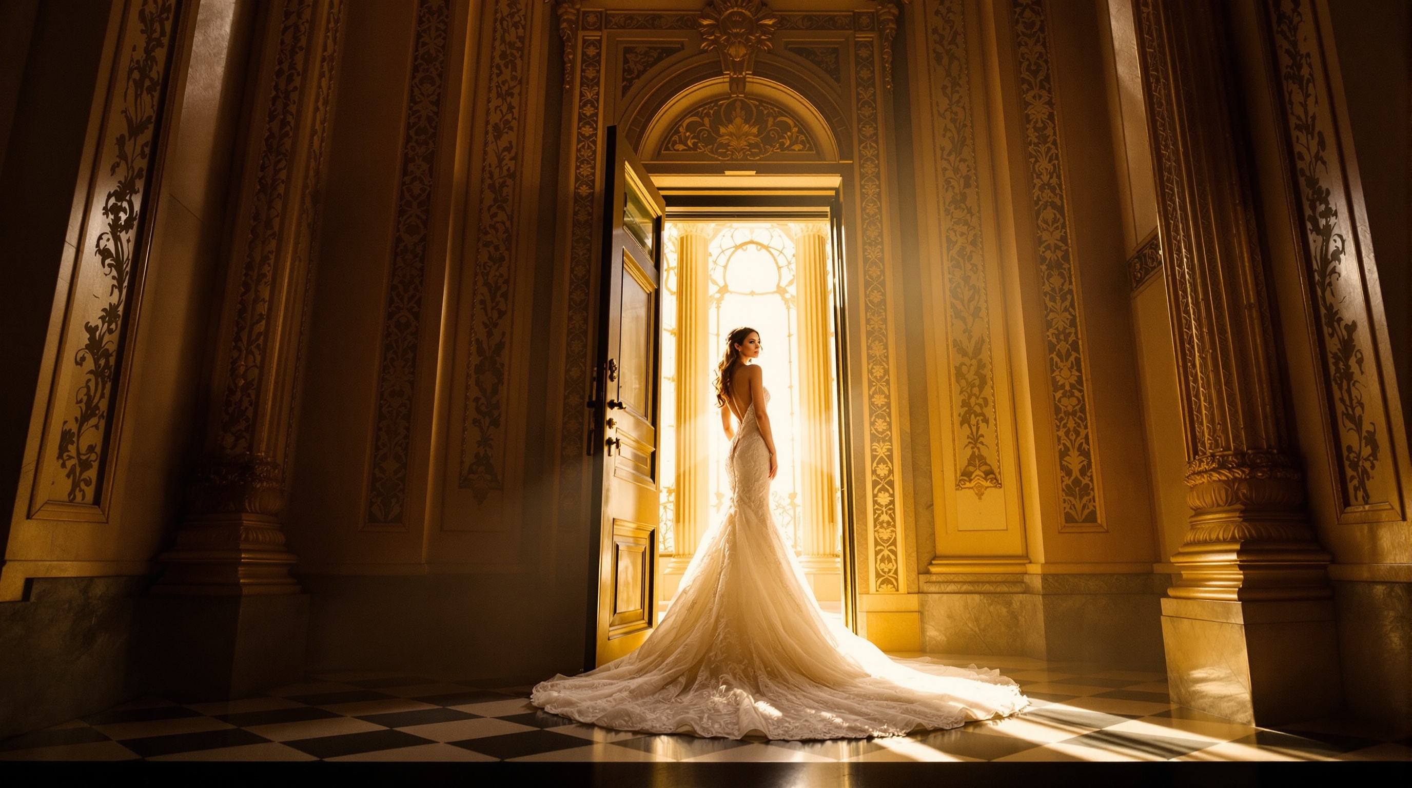 Chicago Cultural Center bridal portrait — Papadakis Photography