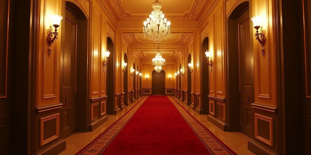 Luxuriöser Hotelkorridor